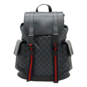 GUCCI Black Leather Backpack